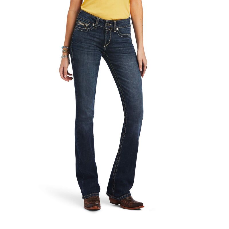 Pantalones Vaqueros Ariat R.E.A.L. Perfect Rise Lexie Boot Cut Azules Oscuro Mujer - Chile 694-PRTSE